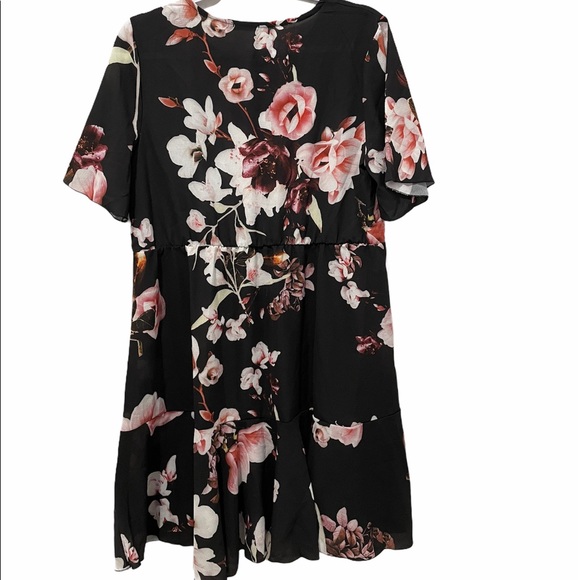 Boohoo Floral Print Short Sleeve Dress 12 One Only Ignore Other Listing - Picture 4 of 7